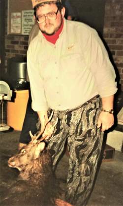 Allan Ellis with a Sitka Deer in 1987
